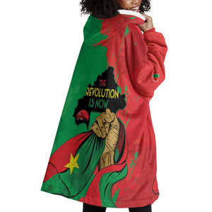 Burkina Faso I Stand With Traore Wearable Blanket Hoodie