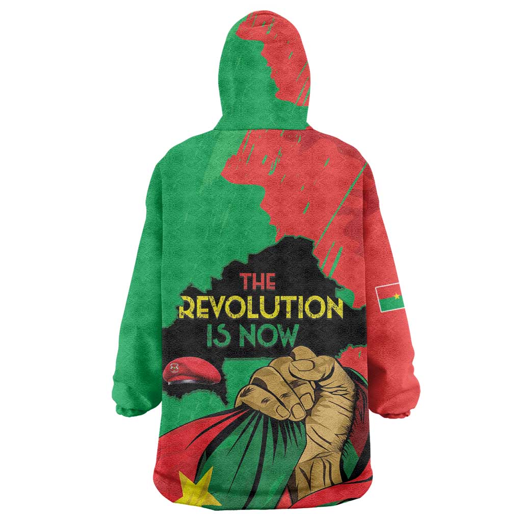 Burkina Faso I Stand With Traore Wearable Blanket Hoodie