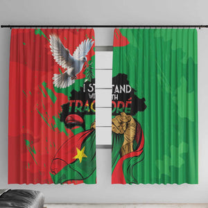 Burkina Faso I Stand With Traore Window Curtain
