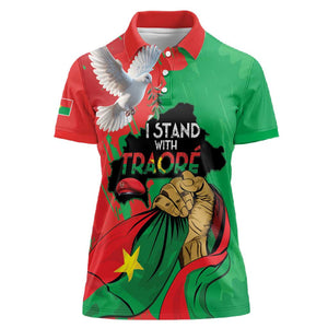 Burkina Faso I Stand With Traore Women Polo Shirt