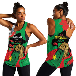 Burkina Faso I Stand With Traore Women Racerback Tank