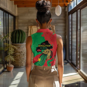Burkina Faso I Stand With Traore Women Sleeveless Polo Shirt