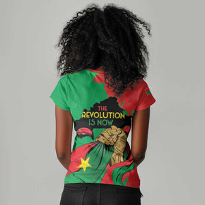 Burkina Faso I Stand With Traore Women V-Neck T-Shirt