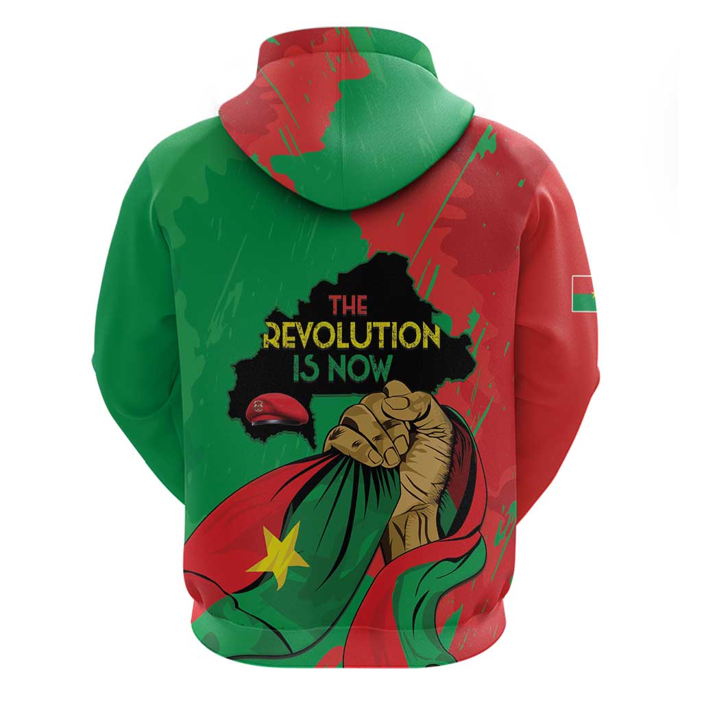 Burkina Faso I Stand With Traore Zip Hoodie