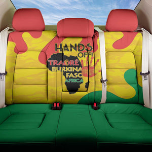 Hands Off Traore Burkina Faso Africa Back Car Seat Cover Military Pattern