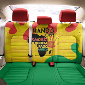 Hands Off Traore Burkina Faso Africa Back Car Seat Cover Military Pattern
