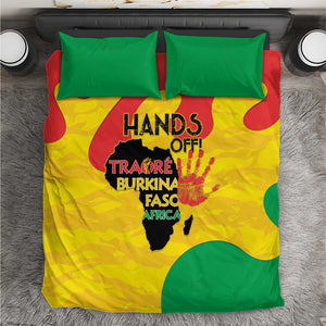 Hands Off Traore Burkina Faso Africa Bedding Set Military Pattern