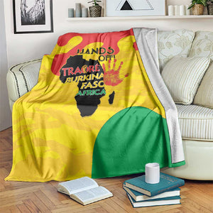 Hands Off Traore Burkina Faso Africa Blanket Military Pattern