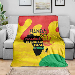 Hands Off Traore Burkina Faso Africa Blanket Military Pattern