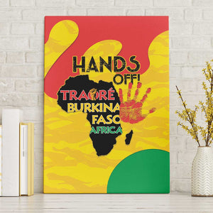 Hands Off Traore Burkina Faso Africa Canvas Wall Art Military Pattern