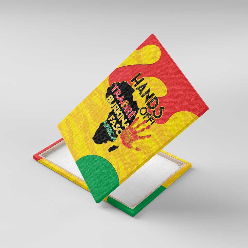 Hands Off Traore Burkina Faso Africa Canvas Wall Art Military Pattern