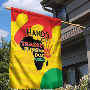Hands Off Traore Burkina Faso Africa Garden Flag Military Pattern