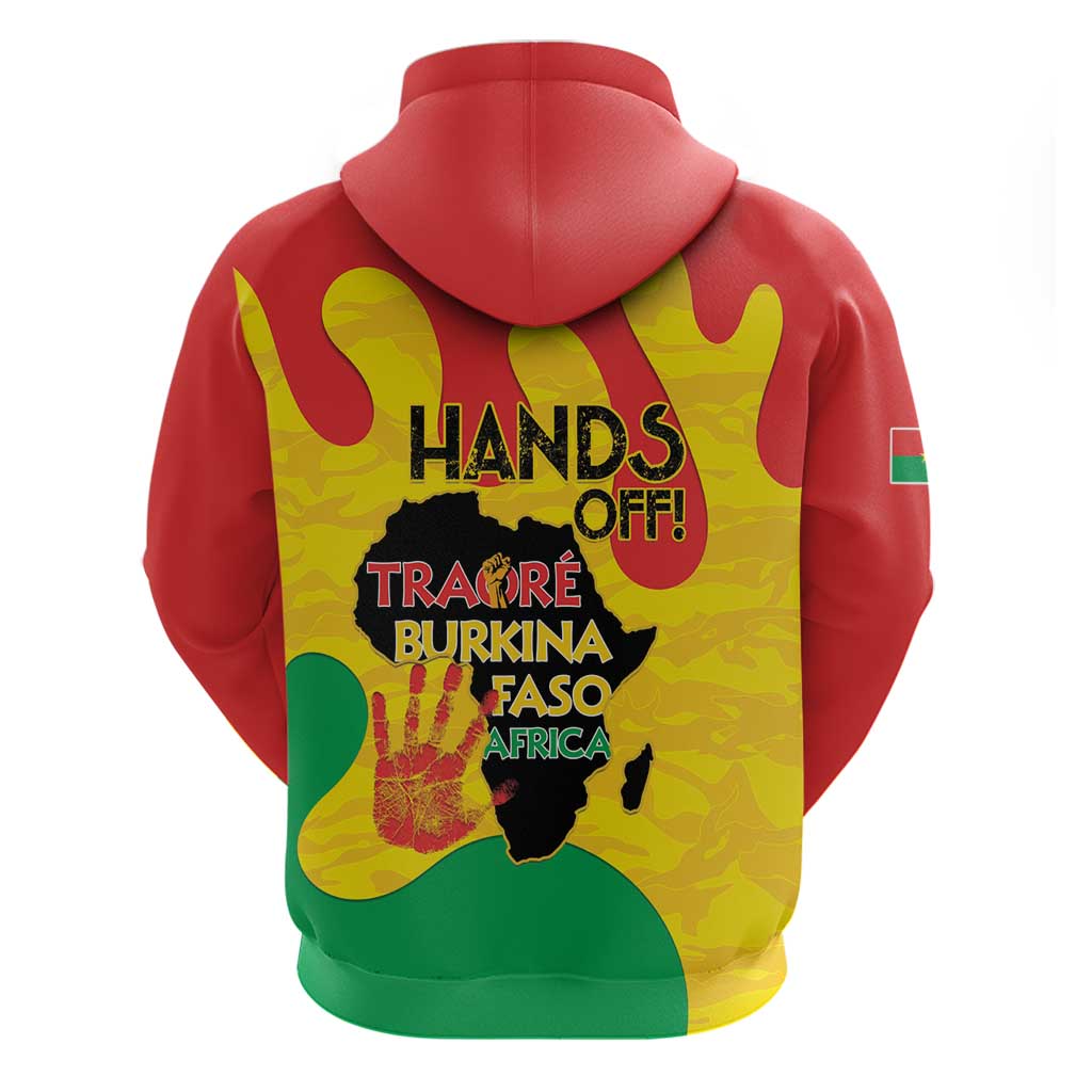 Hands Off Traore Burkina Faso Africa Hoodie Military Pattern