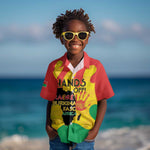 Hands Off Traore Burkina Faso Africa Kid Hawaiian Shirt Military Pattern