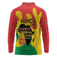 Hands Off Traore Burkina Faso Africa Long Sleeve Polo Shirt Military Pattern
