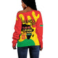 Hands Off Traore Burkina Faso Africa Off Shoulder Sweater Military Pattern