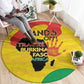 Hands Off Traore Burkina Faso Africa Round Carpet Military Pattern