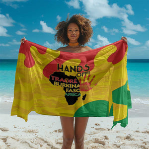 Hands Off Traore Burkina Faso Africa Sarong Military Pattern