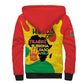 Hands Off Traore Burkina Faso Africa Sherpa Hoodie Military Pattern