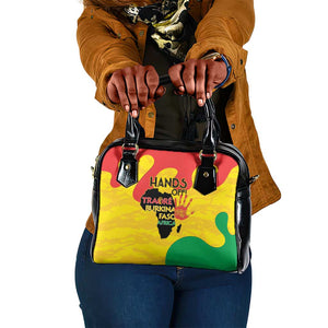Hands Off Traore Burkina Faso Africa Shoulder Handbag Military Pattern