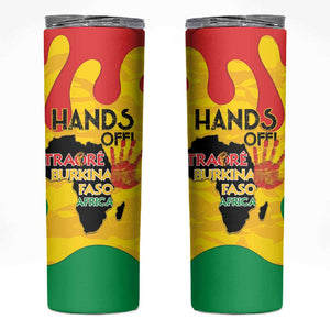 Hands Off Traore Burkina Faso Africa Skinny Tumbler Military Pattern
