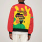 Hands Off Traore Burkina Faso Africa Sleeve Zip Bomber Jacket Military Pattern