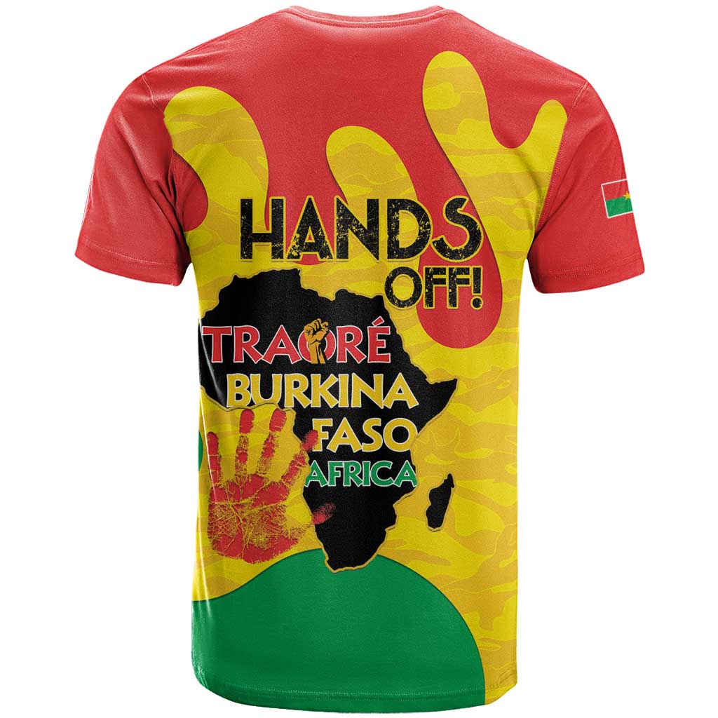Hands Off Traore Burkina Faso Africa T shirt Military Pattern