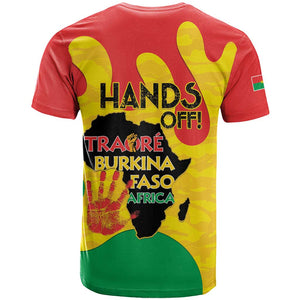 Hands Off Traore Burkina Faso Africa T shirt Military Pattern