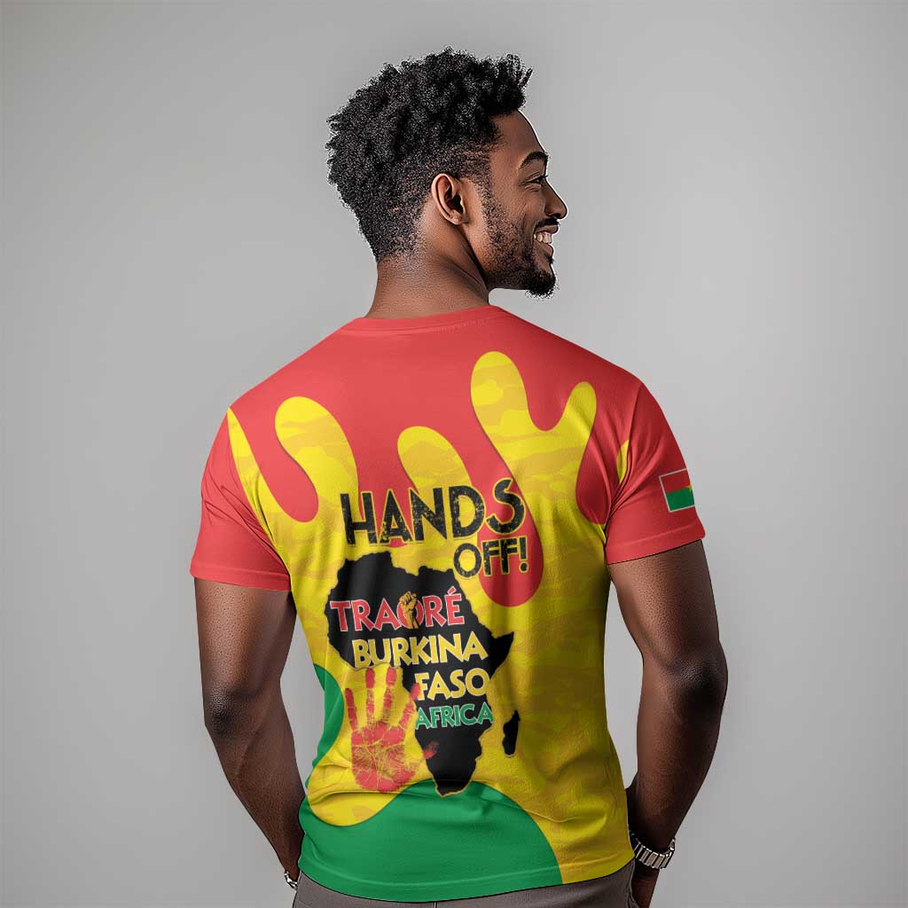 Hands Off Traore Burkina Faso Africa T shirt Military Pattern