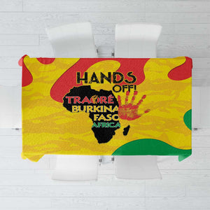Hands Off Traore Burkina Faso Africa Tablecloth Military Pattern