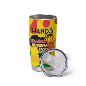 Hands Off Traore Burkina Faso Africa Tumbler Cup Military Pattern