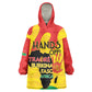 Hands Off Traore Burkina Faso Africa Wearable Blanket Hoodie Military Pattern