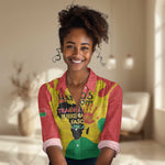 Hands Off Traore Burkina Faso Africa Women Casual Shirt Military Pattern