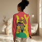 Hands Off Traore Burkina Faso Africa Women Casual Shirt Military Pattern