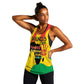Hands Off Traore Burkina Faso Africa Women Racerback Tank Military Pattern
