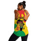Hands Off Traore Burkina Faso Africa Women Racerback Tank Military Pattern