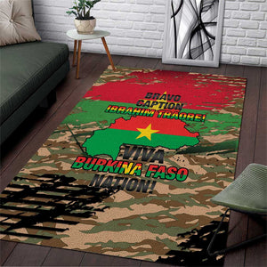 Bravo Caption Traore! Viva Burkina Faso Nation! Area Rug