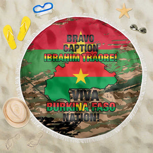 Bravo Caption Traore! Viva Burkina Faso Nation! Beach Blanket