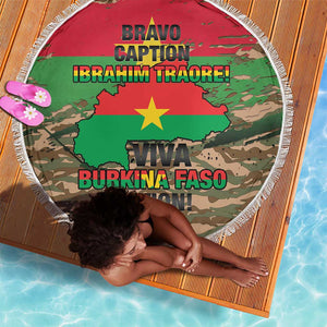 Bravo Caption Traore! Viva Burkina Faso Nation! Beach Blanket