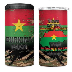 Bravo Caption Traore! Viva Burkina Faso Nation! 4 in 1 Can Cooler Tumbler