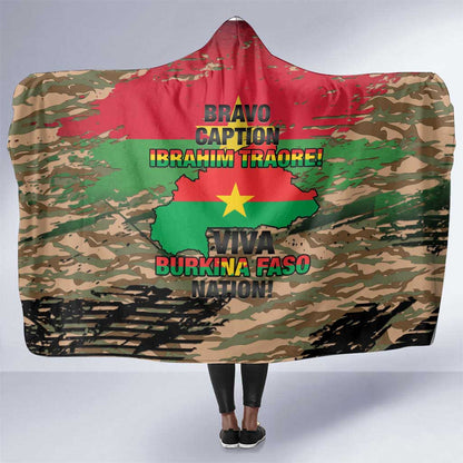 Bravo Caption Traore! Viva Burkina Faso Nation! Hooded Blanket