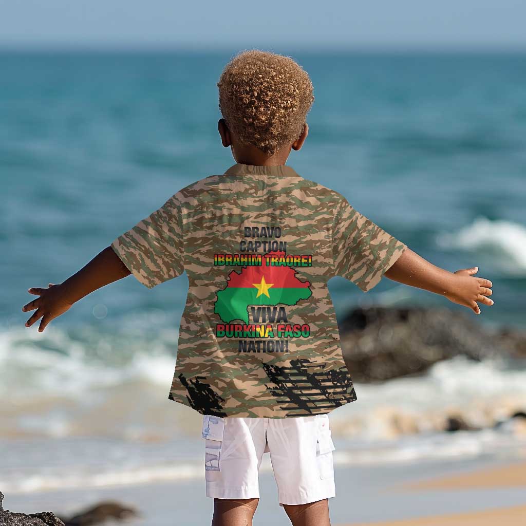 Bravo Caption Traore! Viva Burkina Faso Nation! Kid Hawaiian Shirt