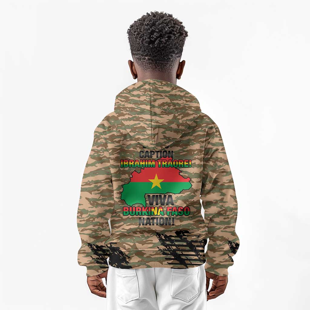 Bravo Caption Traore! Viva Burkina Faso Nation! Kid Hoodie