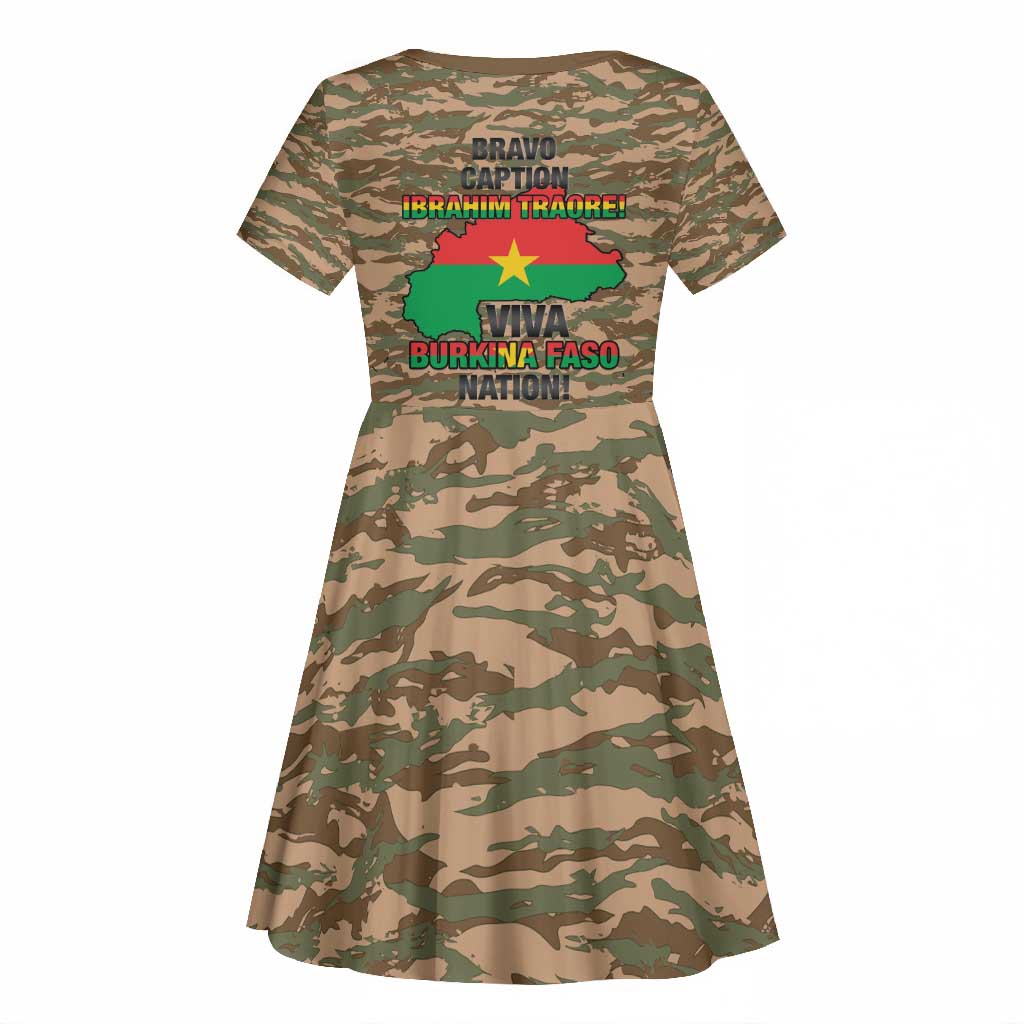 Bravo Caption Traore! Viva Burkina Faso Nation! Kid Short Sleeve Dress