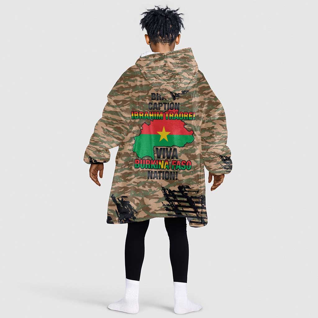 Bravo Caption Traore! Viva Burkina Faso Nation! Kid Wearable Blanket Hoodie