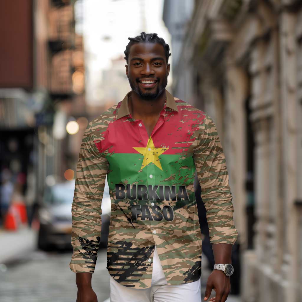 Bravo Caption Traore! Viva Burkina Faso Nation! Long Sleeve Button Shirt