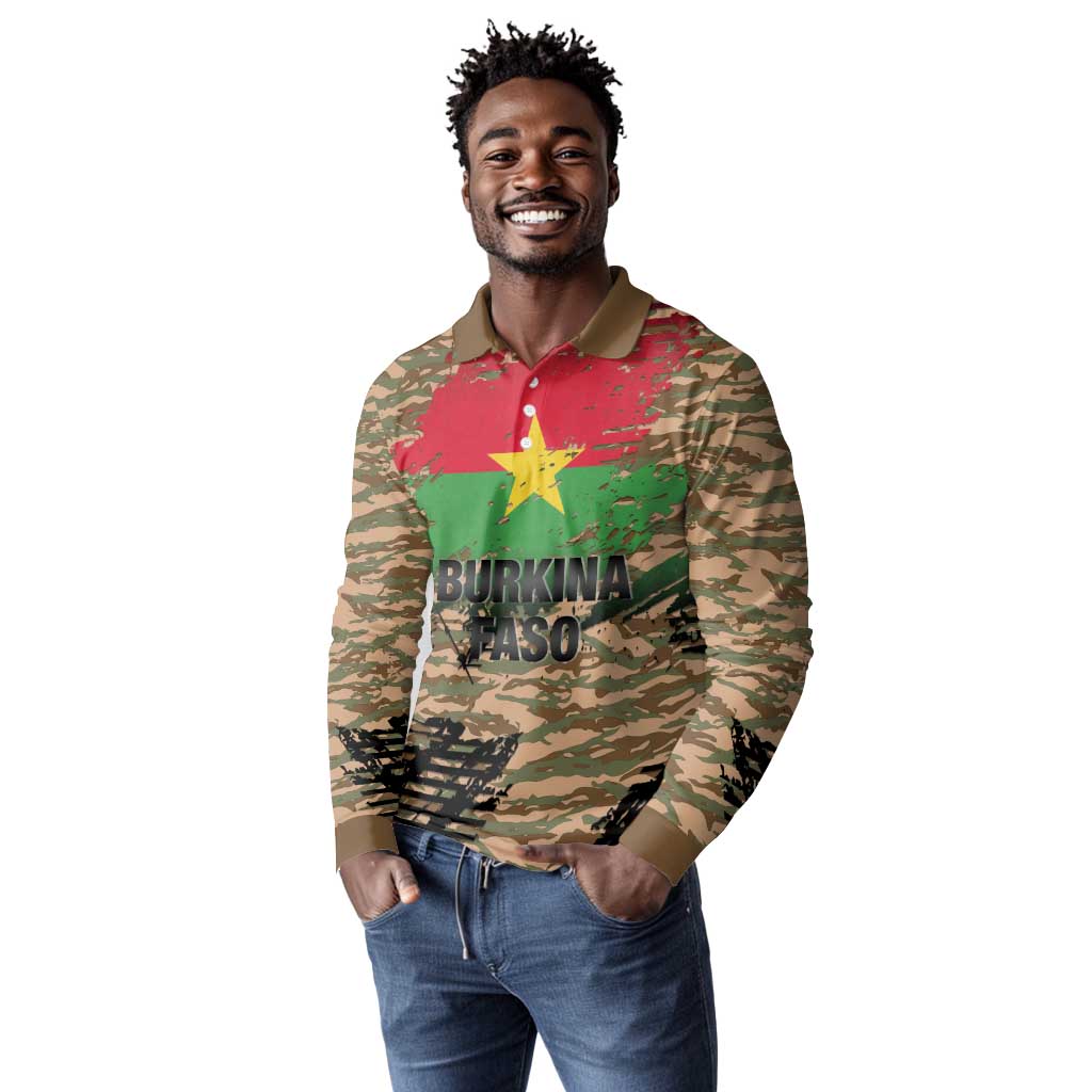 Bravo Caption Traore! Viva Burkina Faso Nation! Long Sleeve Polo Shirt