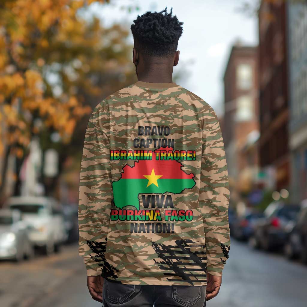 Bravo Caption Traore! Viva Burkina Faso Nation! Long Sleeve Shirt