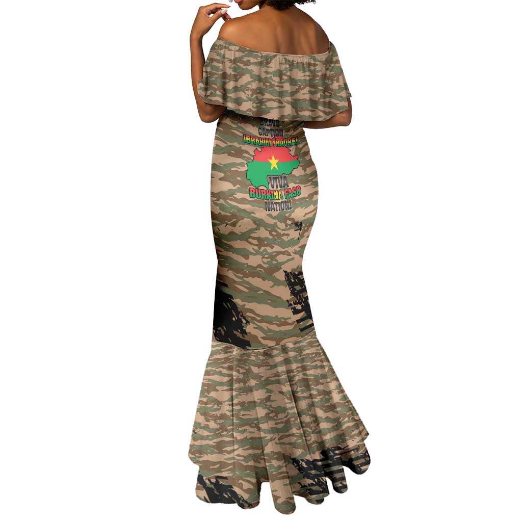 Bravo Caption Traore! Viva Burkina Faso Nation! Mermaid Dress