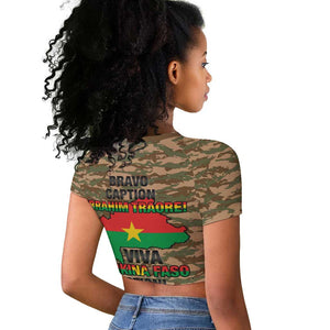 Bravo Caption Traore! Viva Burkina Faso Nation! Raglan Cropped T shirt